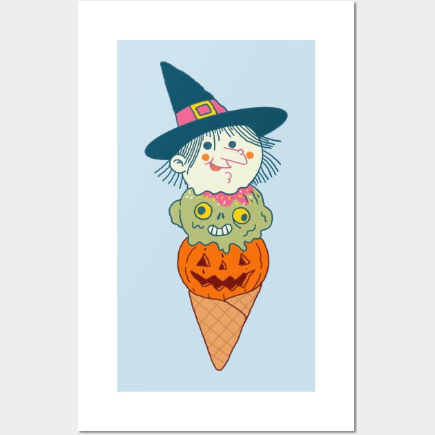 Halloween icecream Wall Art by ppmid